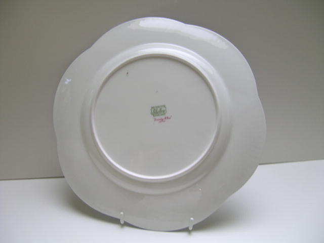 Shelley China Dainty Blue Cake Plate