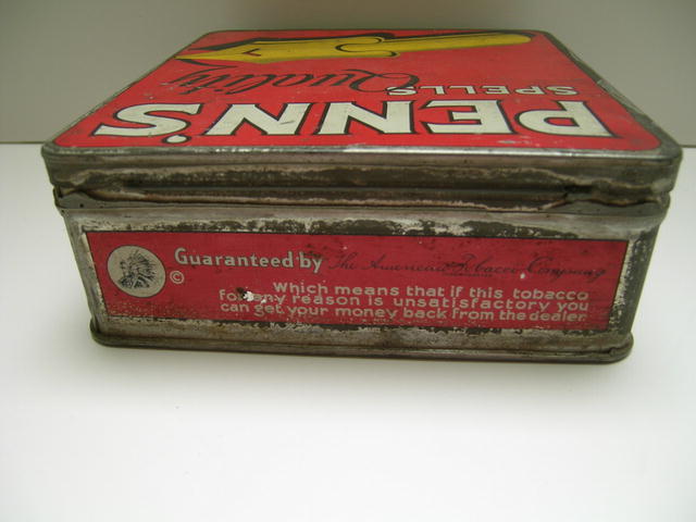 Penn's Natural Leaf Tobacco Advertising Tin