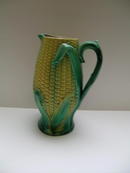 Majolica Corn Pitcher