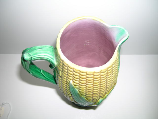 Majolica Corn Pitcher