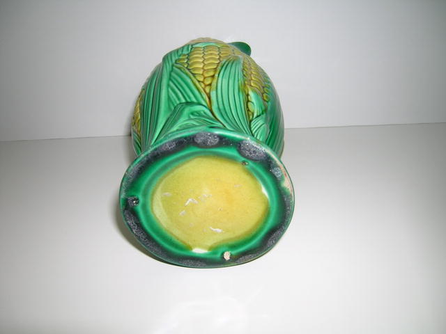Majolica Corn Pitcher