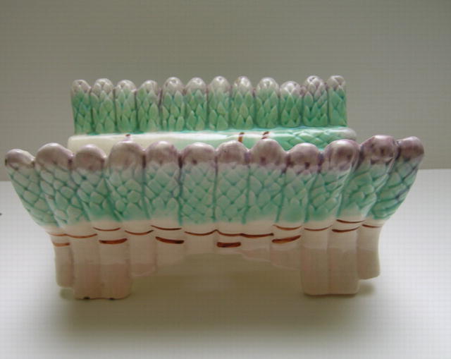 French Majolica Asparagus Dish