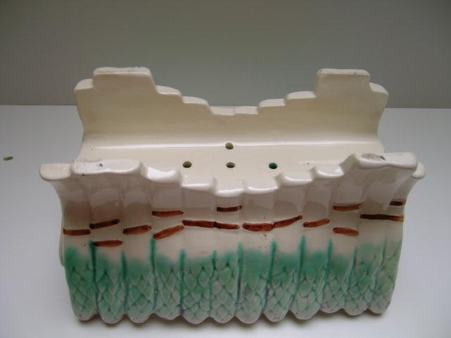 French Majolica Asparagus Dish