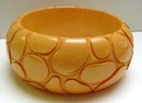 Bakelite Large Taffy Colored Paving Stone