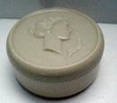 Bakelite Powder Box with Cameo Image