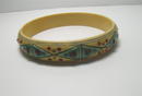 Celluloid Vintage Red on Deco Green Points