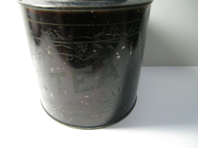 Antique Tea Tin Caddy