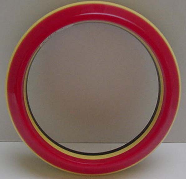 Bakelite laminated Red cream and black