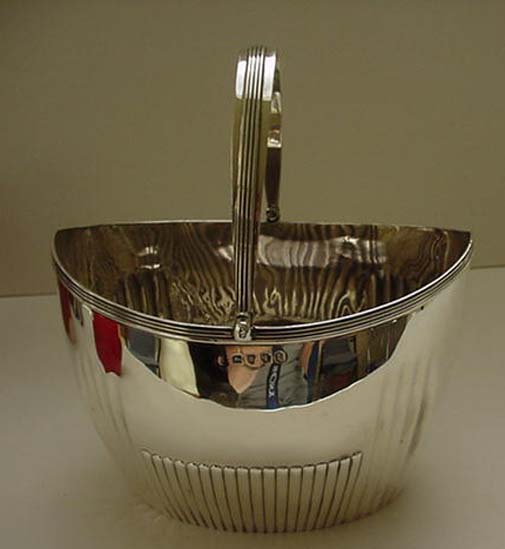 Sterling Georgian Sugar Basket