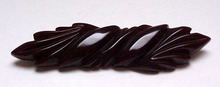 Bakelite Brown Deco Brooch