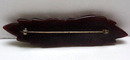 Bakelite Brown Deco Brooch
