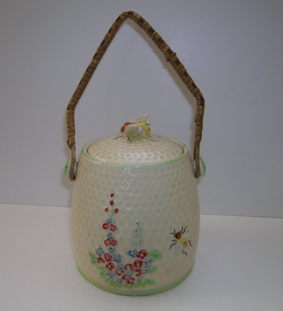 Kensington English China Bee Biscuit Barrel