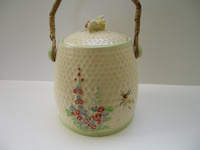 Kensington English China Bee Biscuit Barrel
