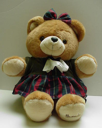 Harrods Tartan Girl Teddy Bear