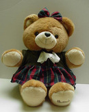 Harrods Tartan Girl Teddy Bear
