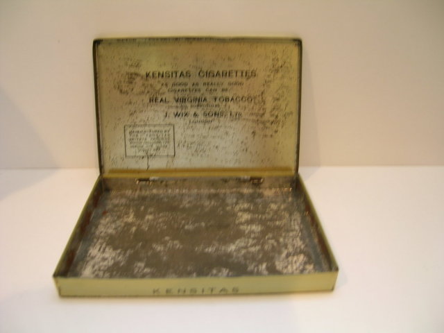 Kensitas Cigarettes Advertising Tin