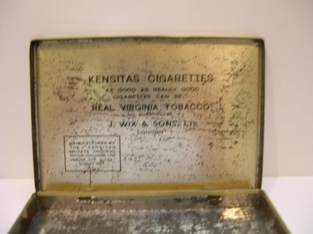 Kensitas Cigarettes Advertising Tin