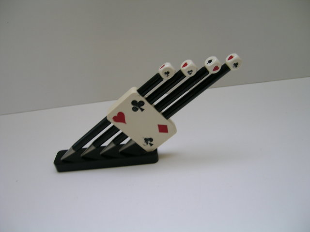 Bakelite Playing Lead Pencils With Stand