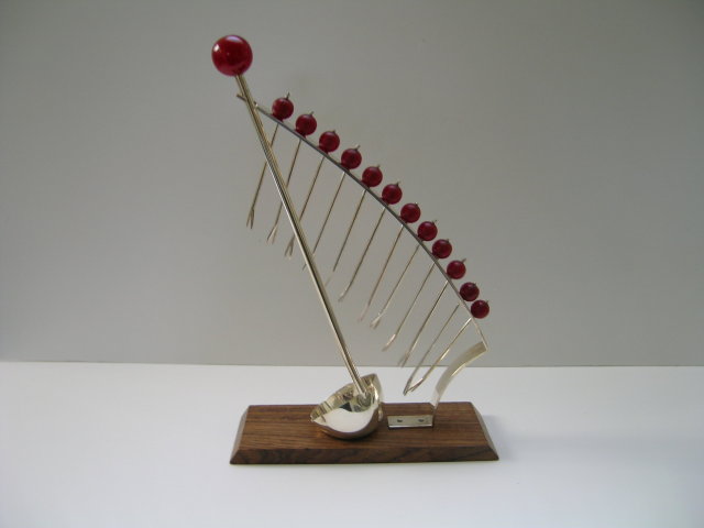Bakelite and Wood Deco Cherry Bar Picks
