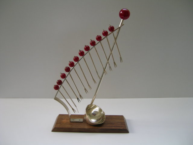 Bakelite and Wood Deco Cherry Bar Picks