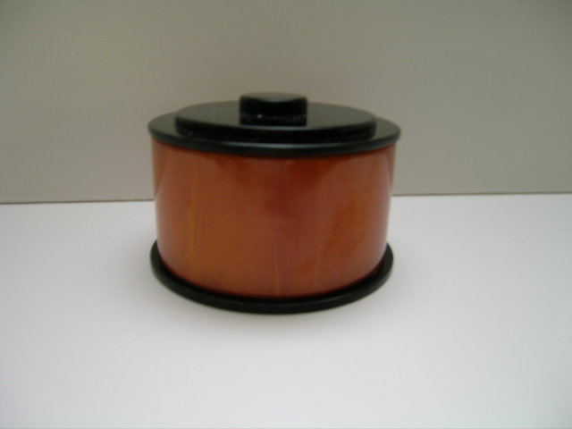 Bakelite Vintage Butterscotch and Black Box