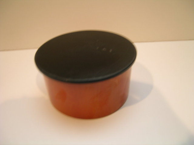 Bakelite Vintage Butterscotch and Black Box
