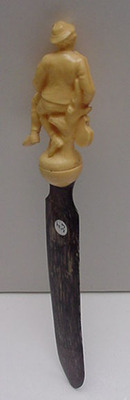Celluloid Carved Violin Player Letter Opener