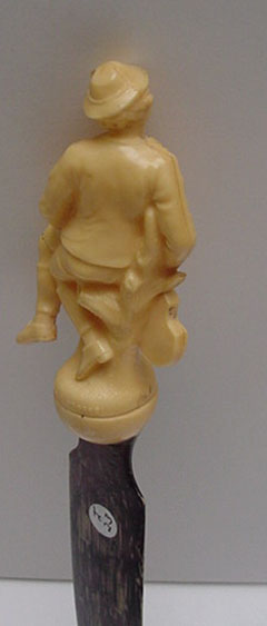 Celluloid Carved Violin Player Letter Opener