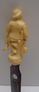 Celluloid Carved Violin Player Letter Opener