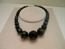 Victorian Whitby Jet Bead Necklace