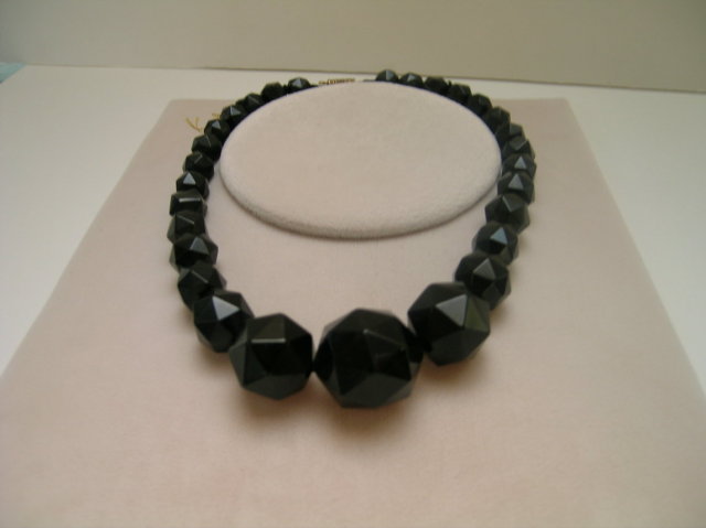 Victorian Whitby Jet Bead Necklace