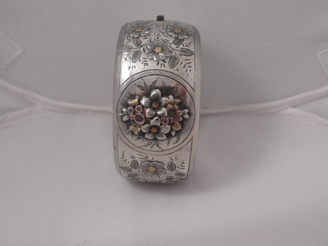 Victorian Sterling Silver Bangle