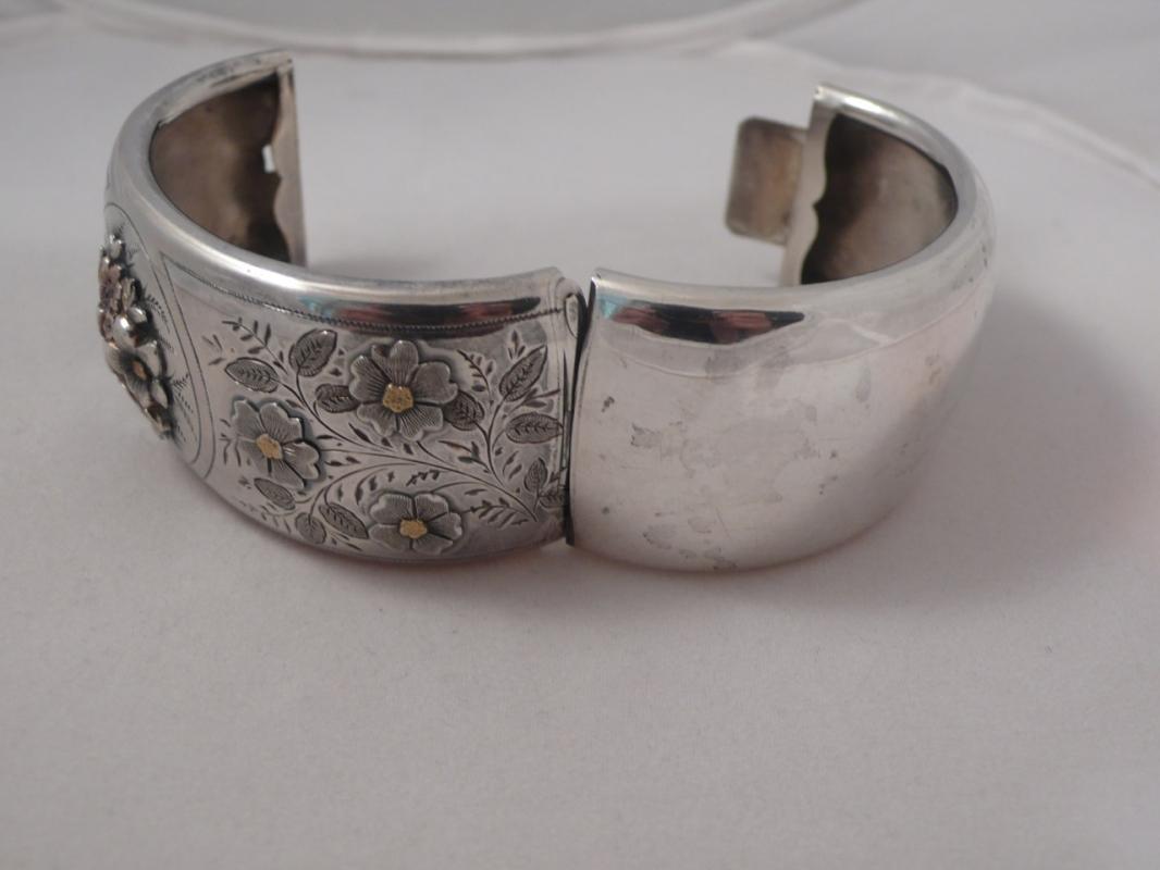 Victorian Sterling Silver Bangle