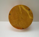 Bakelite Deco Ribbed Molasses Colored Box