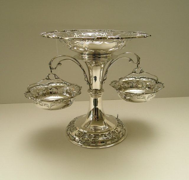 Sterling Silver Epergne: London 1906