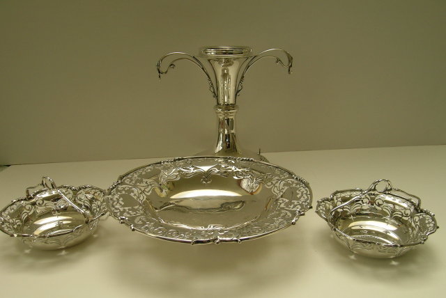 Sterling Silver Epergne: London 1906