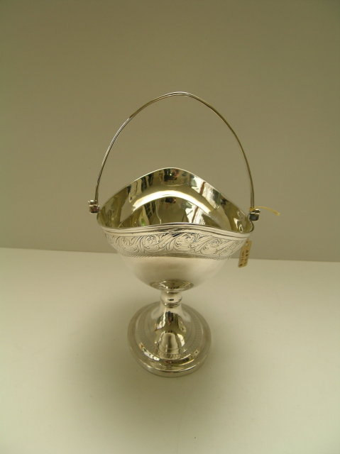 Sterling Silver Antique Dublin Basket