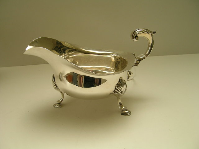 English Sterling Silver Sauce Boat