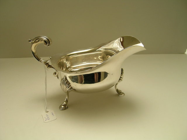 English Sterling Silver Sauce Boat