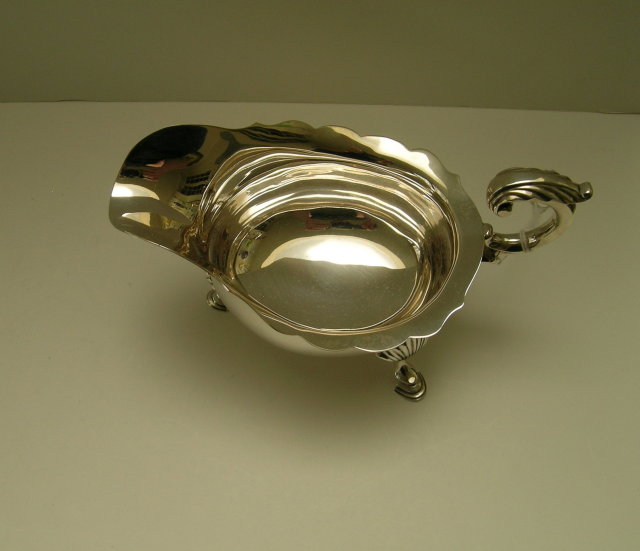 English Sterling Silver Sauce Boat