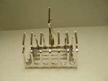 Sterling Silver Antique Sheffield Toast Rack