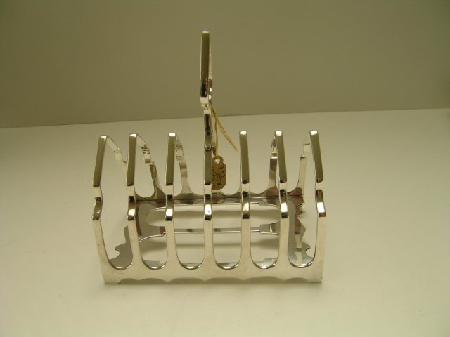 Sterling Silver Antique Sheffield Toast Rack
