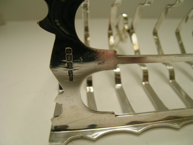 Sterling Silver Antique Sheffield Toast Rack