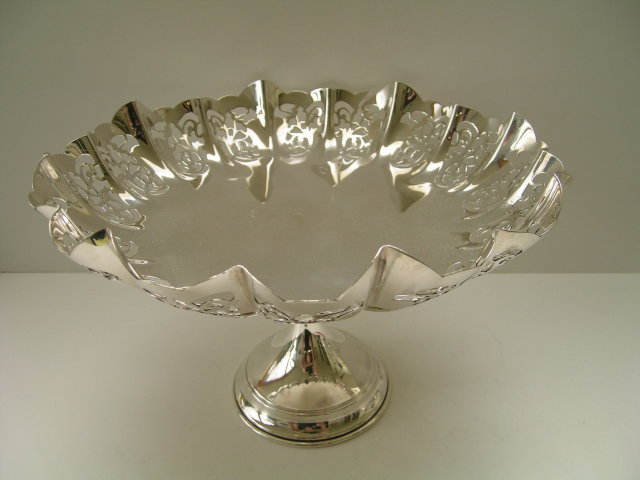 English Sterling Silver Tazza