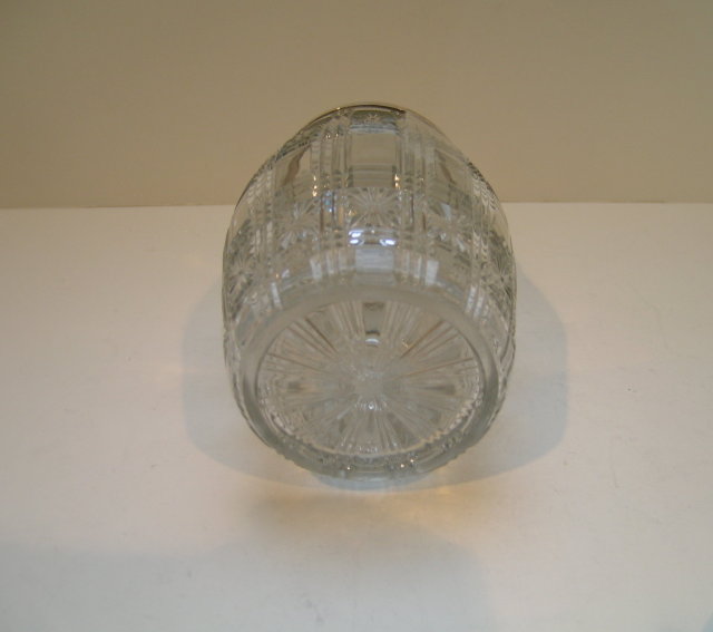 Victorian Silver Plate and Glass Jam Dish with Spoon