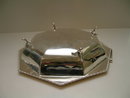 English Deco Silverplate Basket with Handle