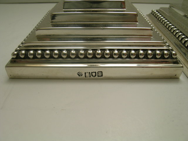 Sterling Silver Pair Corinthinan Pedestal