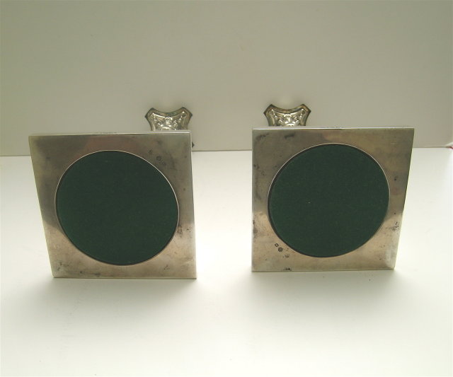 Sterling Silver Pair Corinthinan Pedestal