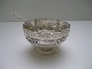 Sterling Silver Victorian Oval Bowl with Spoon