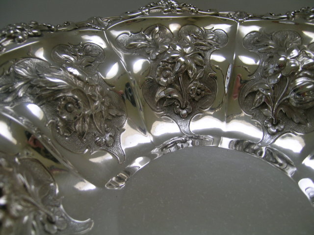 Sterling Silver Large Early Victorian Basket